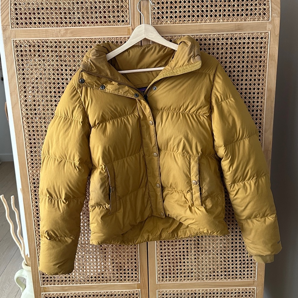 Mustard Patagonia Puffer Jacket